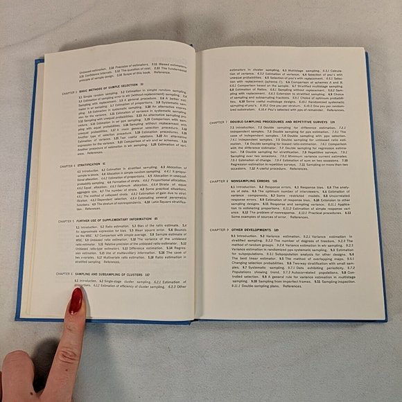 Sampling Theory 1968 Raj McGraw-Hill Probability & Stats Hardcover Book Vintage - Picture 8 of 13